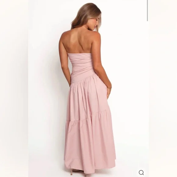 NWOT PETAL & PUP Blanche Strapless Maxi Dress In Orchid Size L - Picture 5 of 12